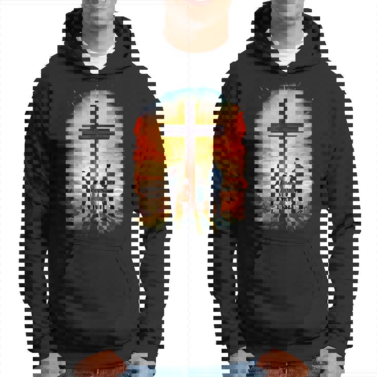 イエスキリストの十字架 – サンライズネイチャークリスチャン パーカー