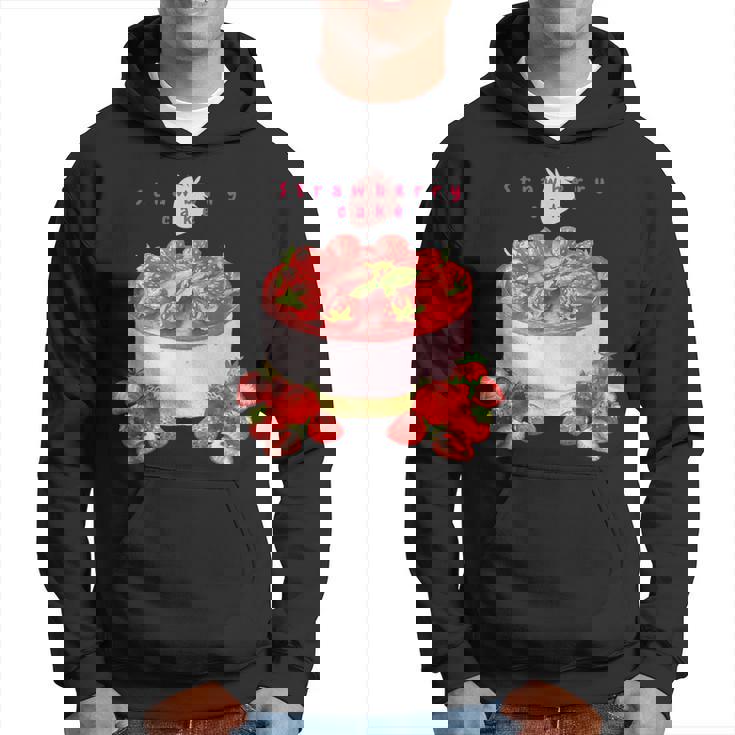 イチゴケーキ スイーツ デザート かわいい 春 パティシエ、普段着、いちご狩り、いちご、ストロベリー、お菓子 パーカー