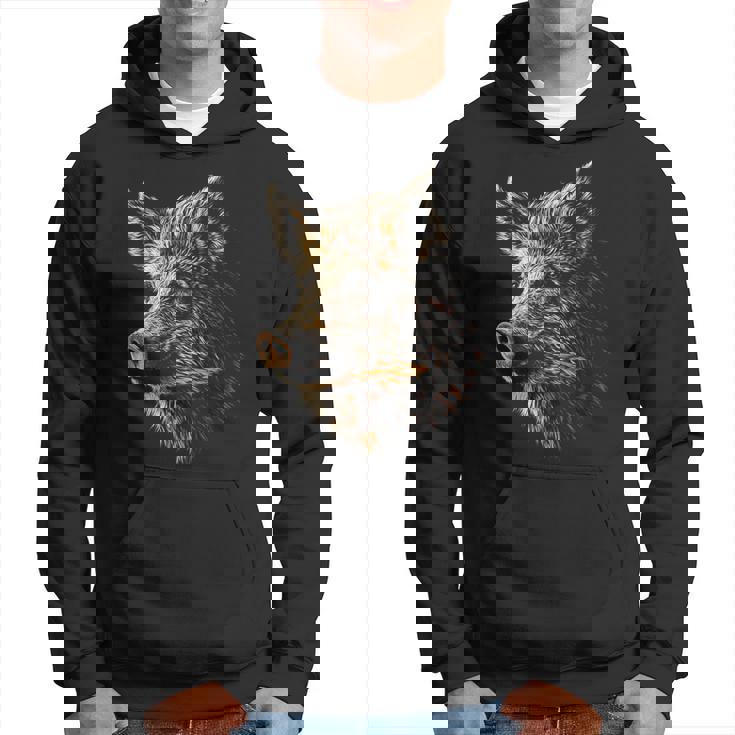 イノシシ 動物 モチーフ イラスト イノシシ パーカー