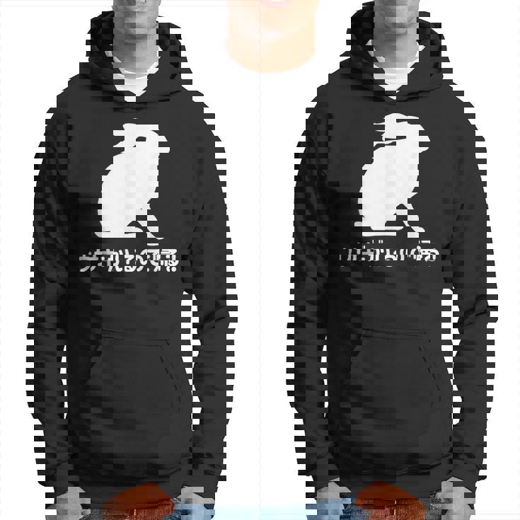 ウサギがいるので帰る おもしろ ウサギ 兎 パーカー