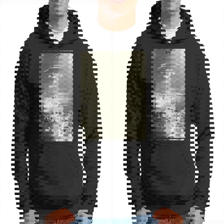 エイリアン Ufo ファニー キャッツ エイリアンの侵略猫 パーカー