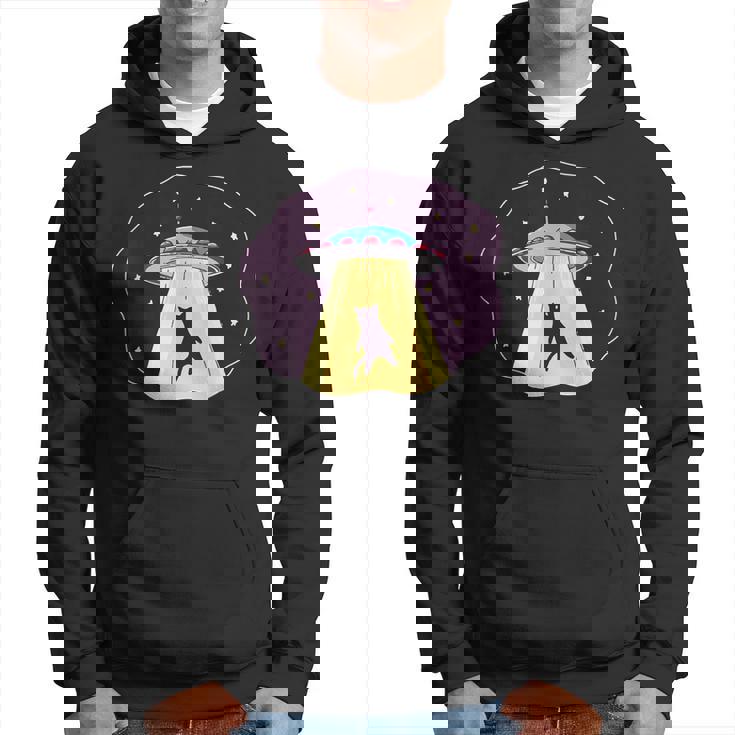 エイリアン Ufo ファニー キャット おもしろ 猫好き 猫飼い 猫 ネコ ねこ 黒猫 くろねこ好き 面白い パーカー