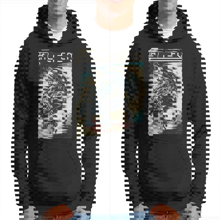 エイリアンxenomorphイラストポスター。 パーカー