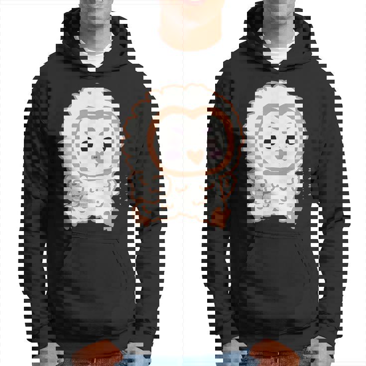 エッホエッホ 一生懸命に走るフクロウの赤ちゃん イラスト パーカー