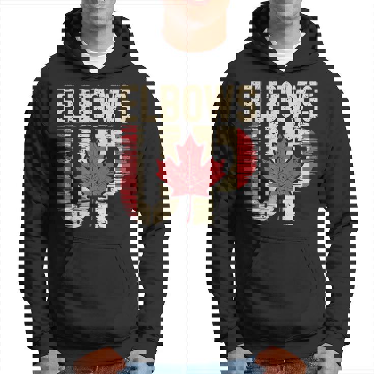 エルボーズアップ カナダ カナダ国旗 プライド 北 強い メープルリーフ パーカー