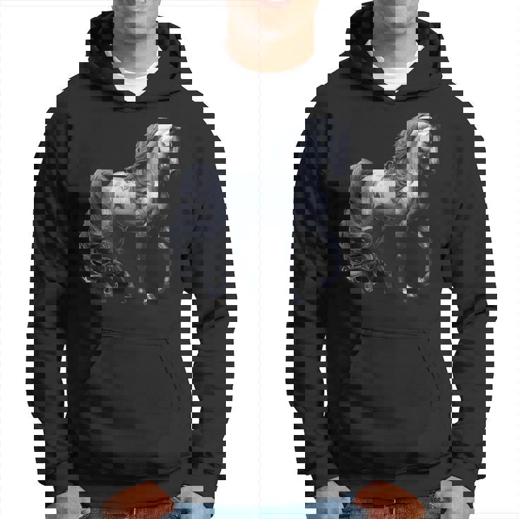 エレガントなアラビア馬のデザイン、馬好きに最適です。 パーカー