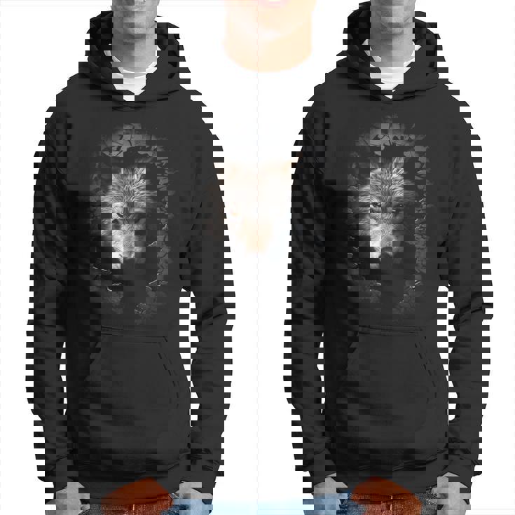 オオカミ イラスト 抽象画 動物 プリント グラフィック オオカミ パーカー