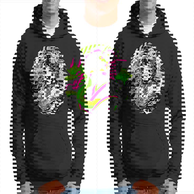 オタク愛好家のためのドラゴンボンド付きカワイイアニメ芸者 パーカー