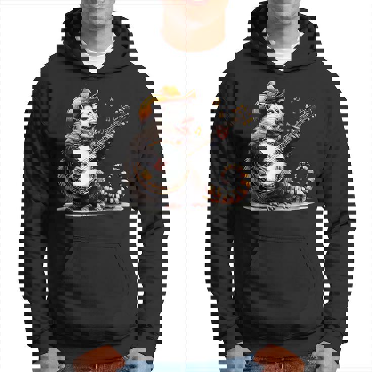 オポッサム演奏 バンジョー ギター 面白い ポッサムハット ゴミ オポッサム パーカー