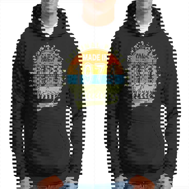 オリジナルパーツ 1974年生まれ ヴィンテージ 50歳 誕生日 レトロ パーカー