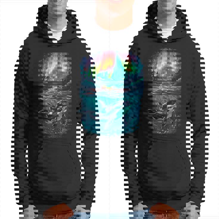 オーロラシャチが特徴のオルカ。 パーカー