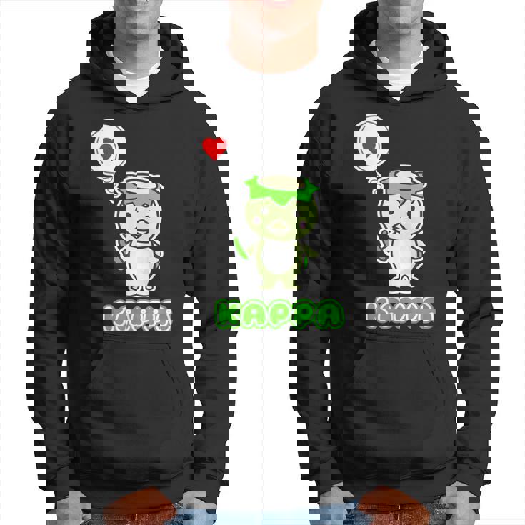 カッパくん『ハート』河童【どうぶつフレンズ】妖怪 ゆるくて かわいい キャラクター イラスト パーカー