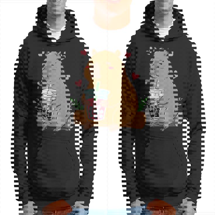 カピバラ ボバ バブルティー キッズ ガールズ キッズ カワイイ カピバラ パーカー