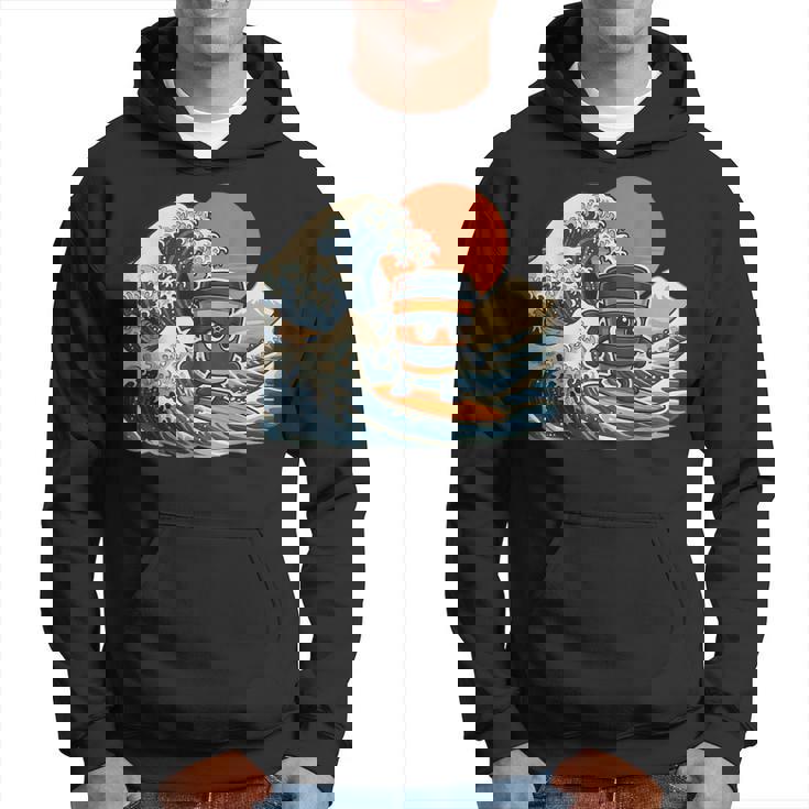 カプチーノ アサシーノ 和波 アート 忍者 コーヒー好き パーカー