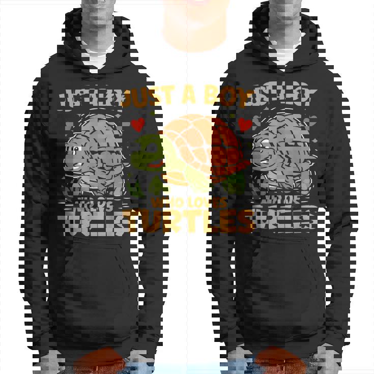 カメが大好きな少年 パーカー