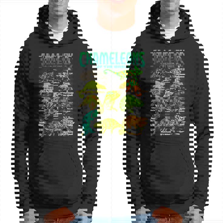 カメレオンズ・オブ・ザ・ワールド 知育爬虫類 トカゲ好き パーカー