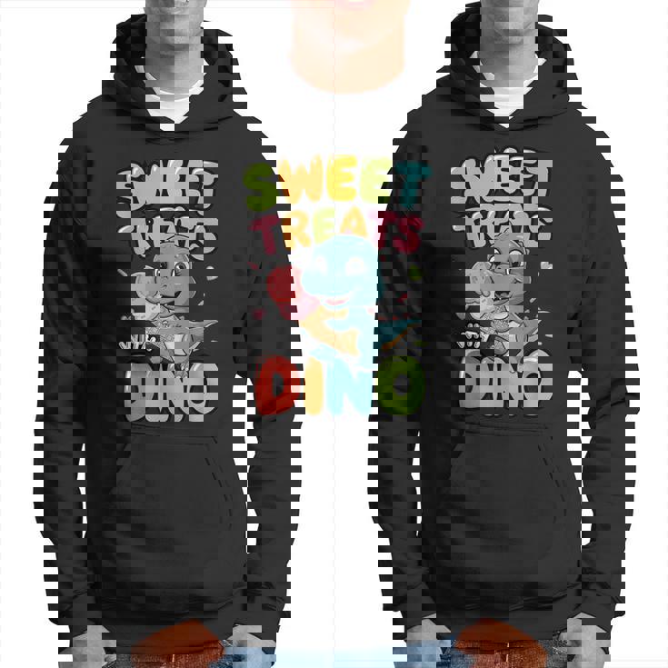 カラフル スイート おやつ 恐竜 かわいい 恐竜 デザート アイスクリーム パーカー