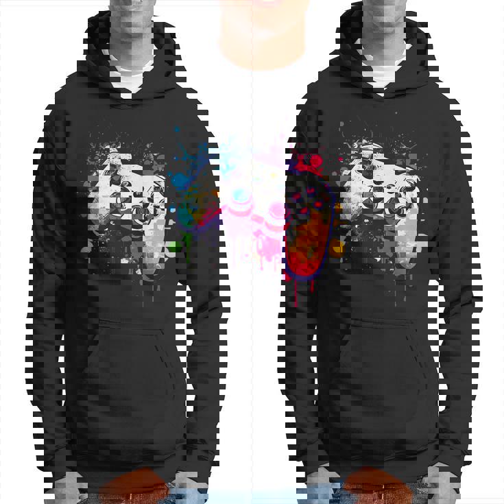 カラフルなビデオゲームコントローラー ジョイスティック コンソール パーカー