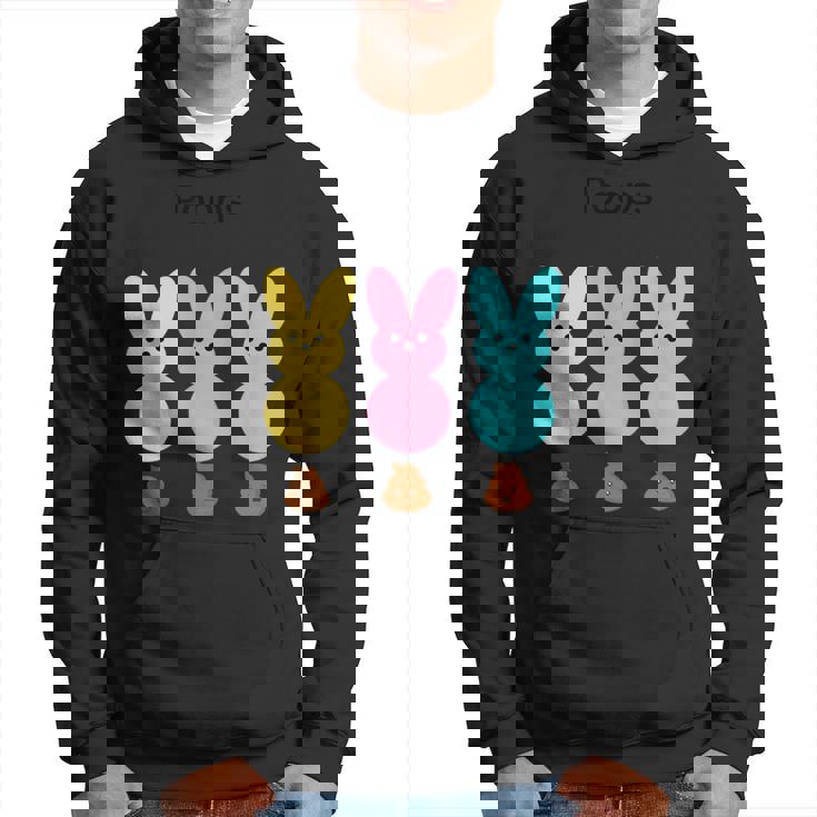 カラフルなマシュマロバニーのうんち パーカー