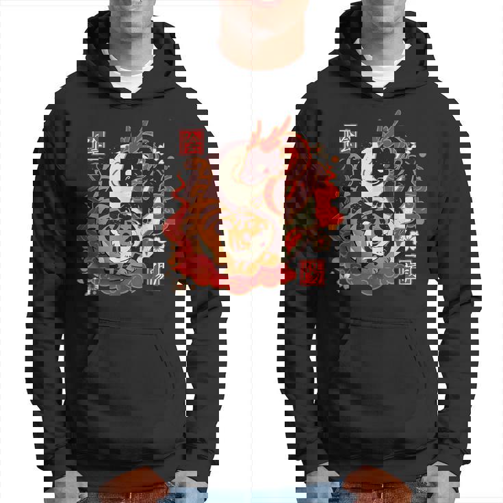 カワイイタイガーアンドドラゴンジャパン パーカー