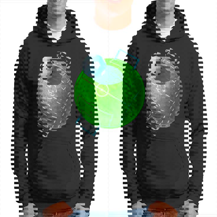 カーブ サッカーボール フィールドゴール サッカー選手 コーチ サッカーファン パーカー