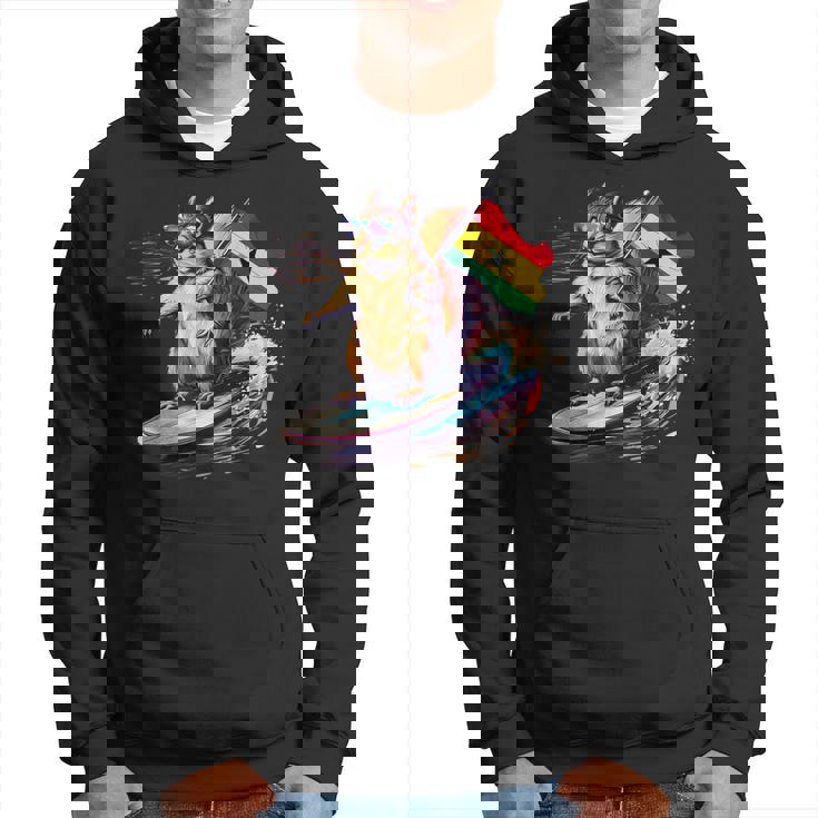 ガーナ プライド サーフィン リス ガーナのルーツ ガーナ国旗 パーカー