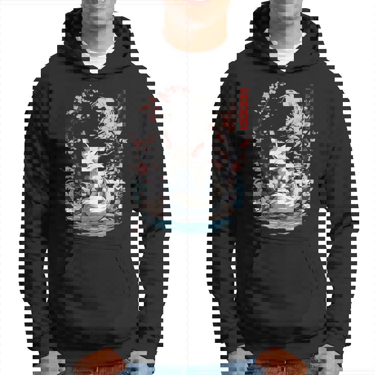 キツネ 妖怪 白狐 幽霊 浮世絵 ヴィンテージ パーカー