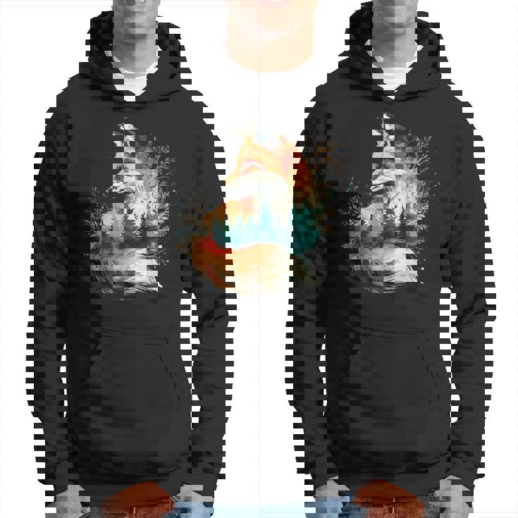 キツネアート パーカー