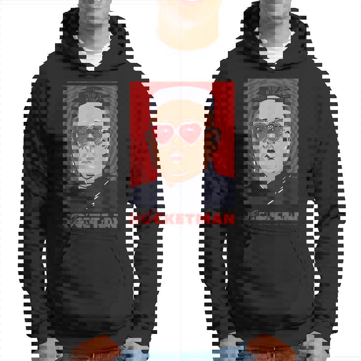 キム・ジョンウン、ファニー・ロケットマン・パロディ・ロックンロール パーカー