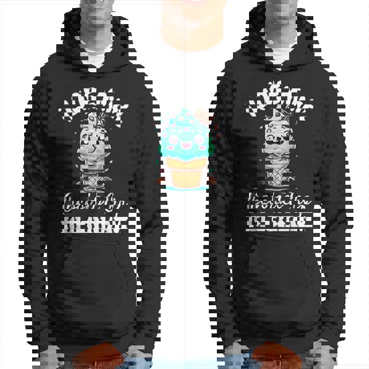 キュート アイラブミント チョコチップス アイスクリーム好き 夏 パーティー パーカー