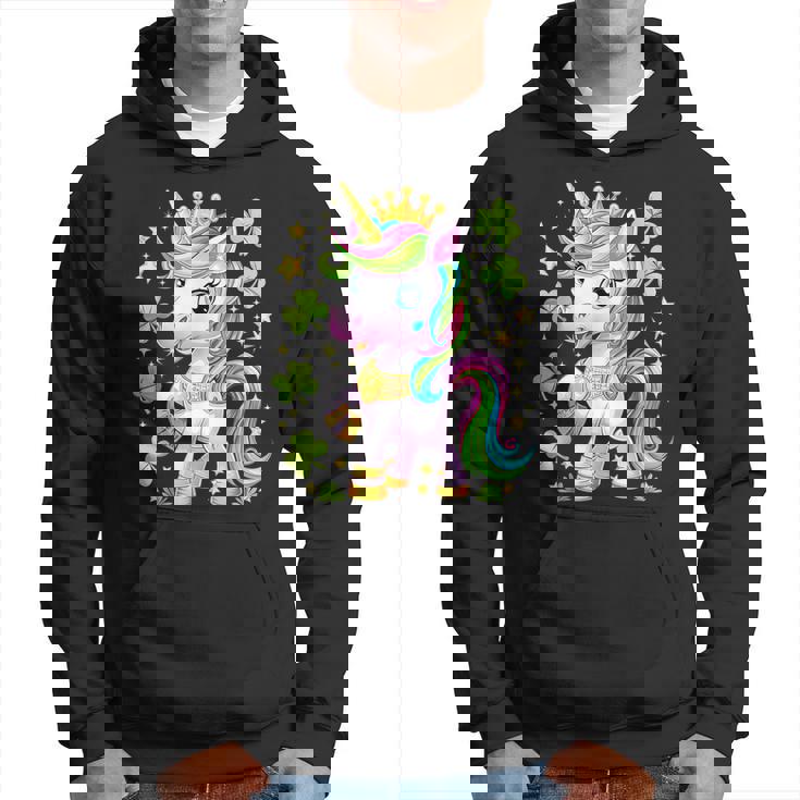 キュート レプリコーン ユニコーン シャムロック 聖パトリックデー ガールズ キッズ パーカー