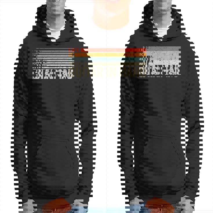 ギター・イン・ハンド・ミュージシャン・ギタリストとの人生はより良い。 パーカー