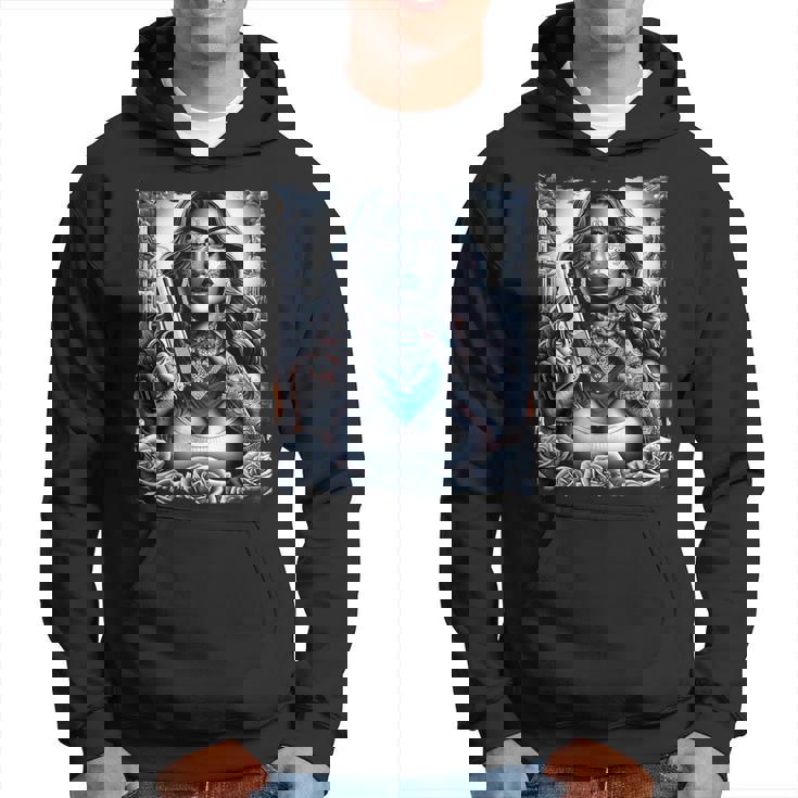 ギャングガール ヒップホップ チカーノデザイン パーカー