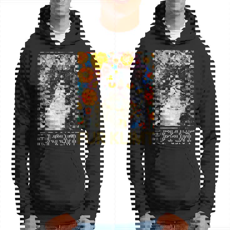 クリムト絵画の猫、猫好き、エキゾチックショートヘア、アーティスト パーカー