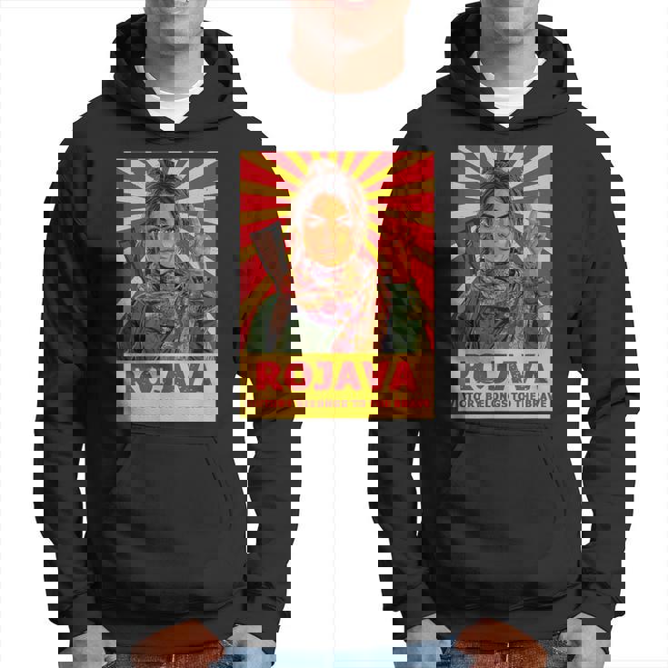 クルドのロジャバ クルディスタン 「勝利 」デザイン パーカー