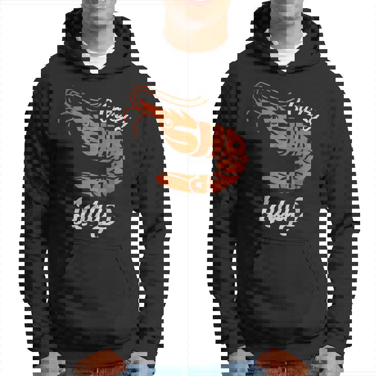 クレイジー エビ レディ シーフード ラバー ディープオーシャン アニマル エビ パーカー