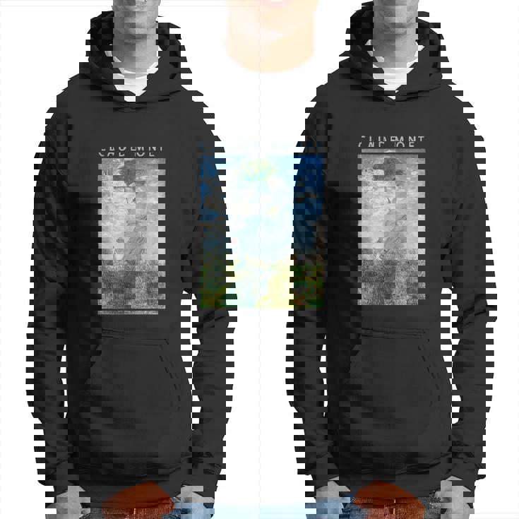 クロード モネ 面白いtシャツ アート 日傘 印象派 絵画 メンズ レディース 面白い 服 美術 油彩画 パーカー