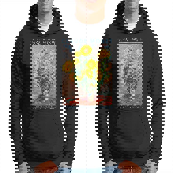 クロード モネ 面白いtシャツ 花 名作 アート ひまわりのブーケ 絵画 メンズ レディース 面白い 服 パーカー