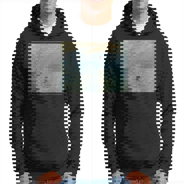 クロード・モネの印象、ソレイユ・レヴァント レトロtシャツ パーカー