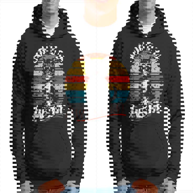 クールな猫のレトロヴィンテージ 素晴らしいために生まれました パーカー