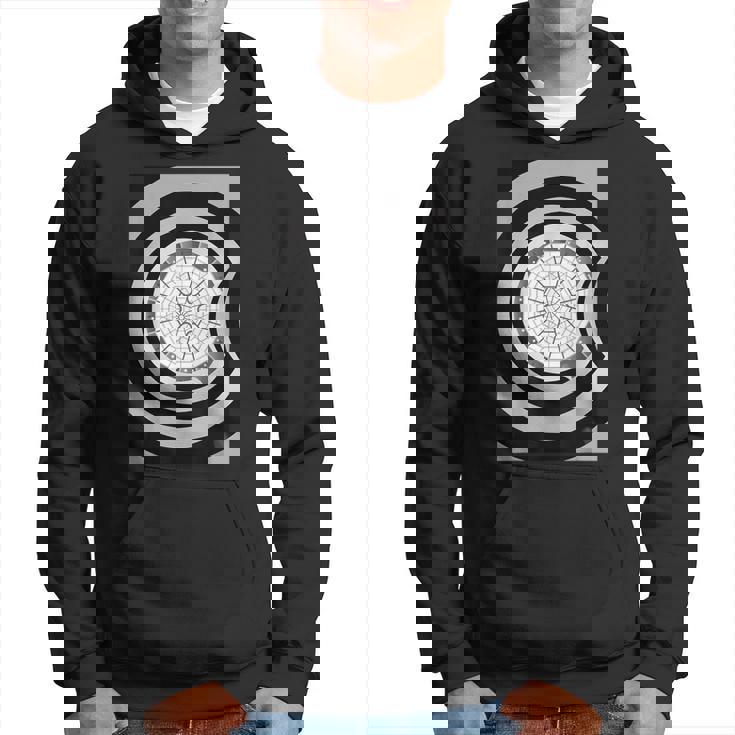 グッゲンハイム美術館 建築愛好家 ブラック&ホワイトデザイン パーカー