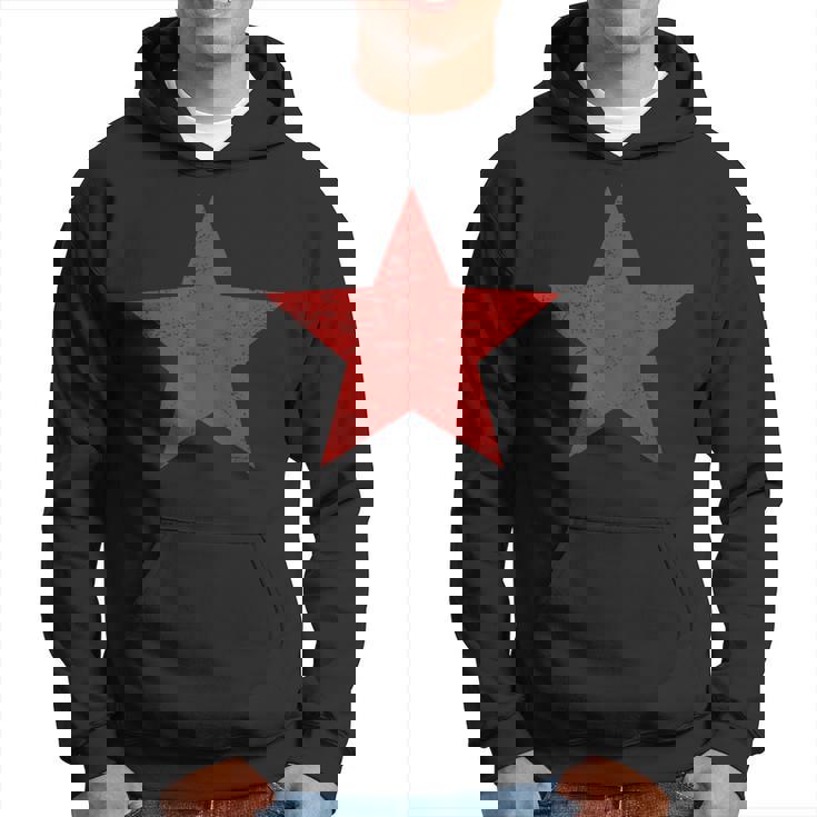 グランジ オルタナティブ アンティーク調 レッドスター 90年代ロックバンド音楽 パーカー