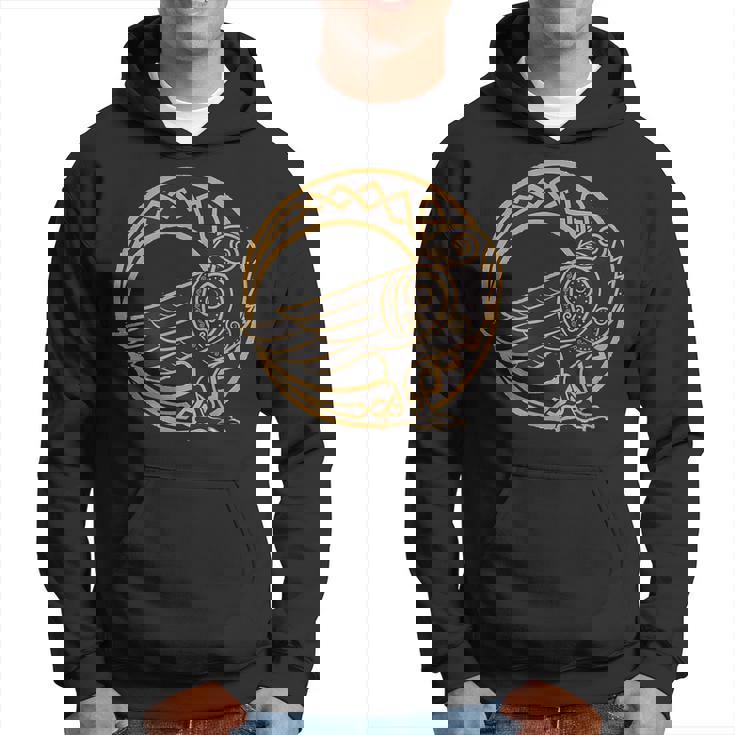 ケルトの月と部族のカラス ウィッカ オカルトシンボル パーカー