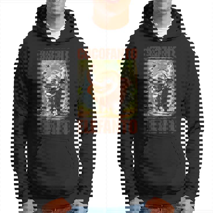 ココファントエレファント-イタリアンブレインロットミーム パーカー