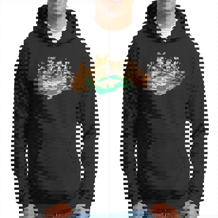 コーギー イヌ 麻雀 面白いtシャツ 犬 文字入り メンズ おもしろ 面白い 服 おもしろグッズ ネタ 雀士 パーカー