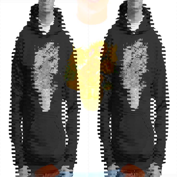 ゴッホ ひまわり 美的アート 鍬 絵画 グラフィック パーカー