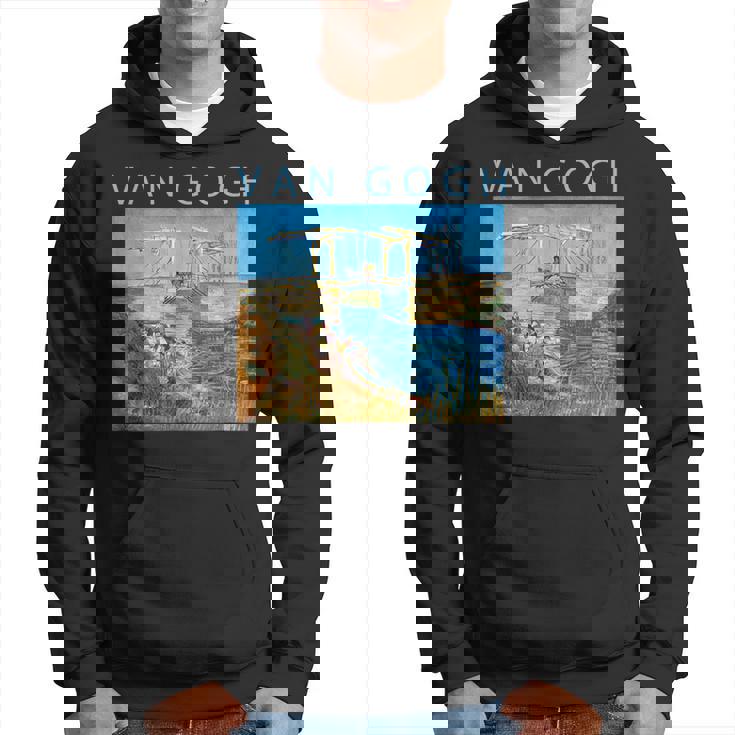 ゴッホ 面白いtシャツ アート アルルの跳ね橋 印象派 絵画 メンズ レディース 面白い 服 美術 油彩画 パーカー