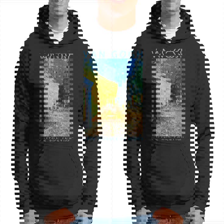 ゴッホ 面白いtシャツ アート 夜のカフェテラス 印象派 絵画 メンズ レディース 面白い 服 美術 油彩画 パーカー