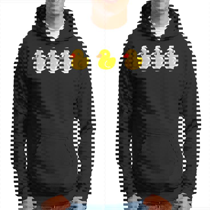 ゴムアヒル（3 スリー）黄色いアヒル お風呂のおもちゃ ラバーダック【ポップ イラスト】ゆるかわいい キャラクター パーカー