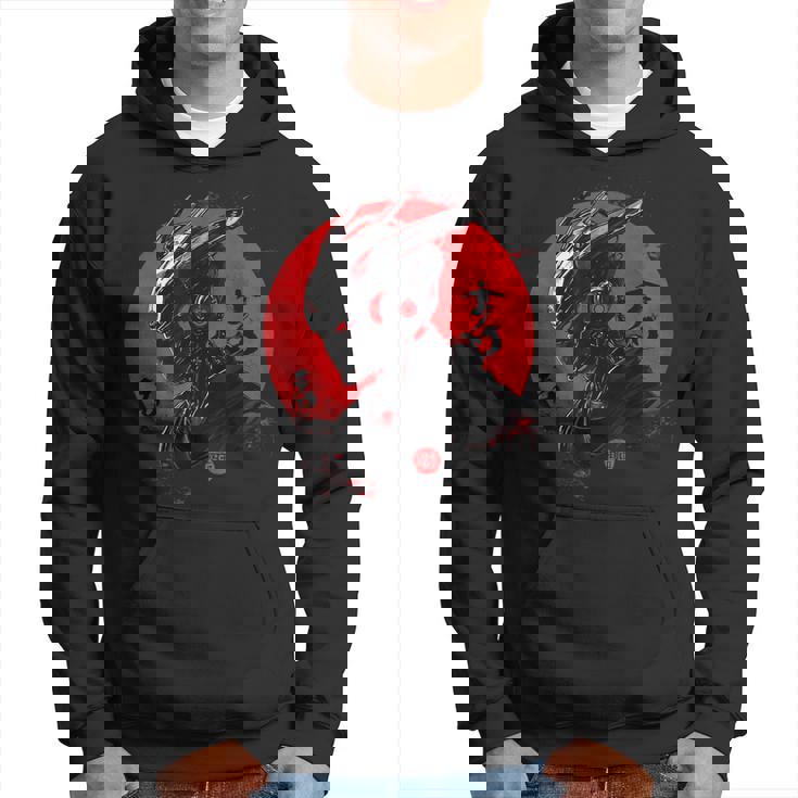 サイバーロボ サムライ メカヘルメット 日本アニメ アート パーカー